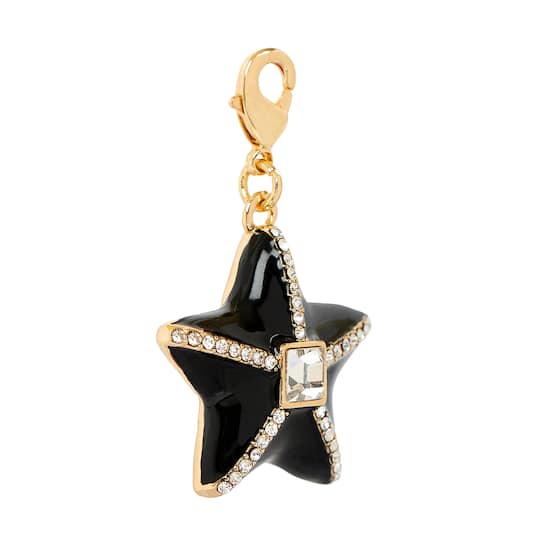 Black Star Austrian Crystal Charm by Bead Landing™